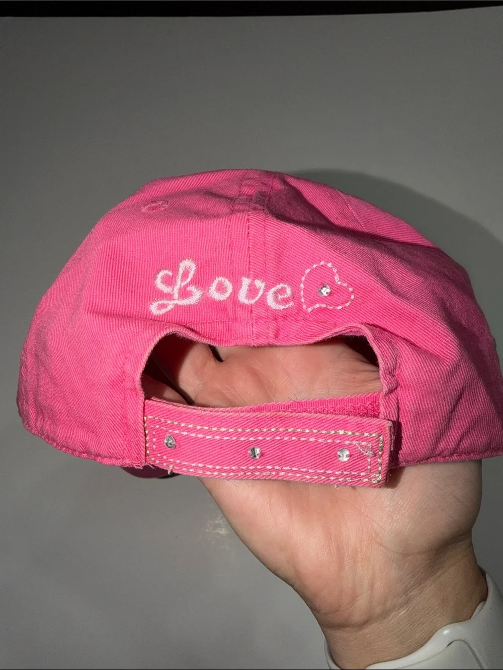 Kids Pink Heart Baseball ‘Love’ Cap The Children’s Place